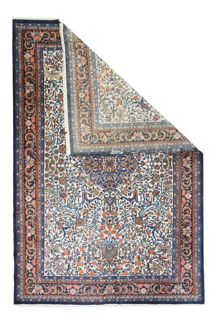 India Kashan Wool on Cotton 6'4''x9'10''