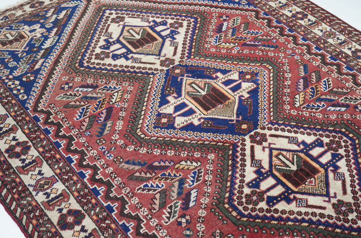 Vintage Qashqai Rug 5' x 6'11''