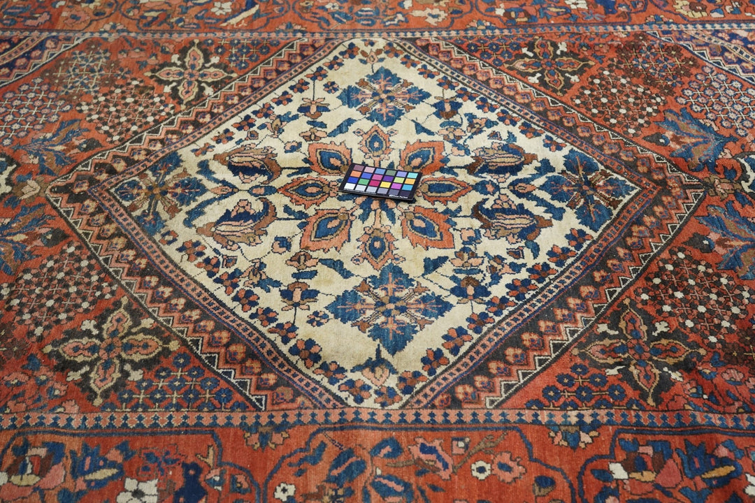 Antique Baktiari Rug 6'4'' x 9'6''