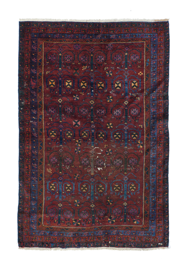 Vintage Balouch Rug 3'7'' x 5'6''