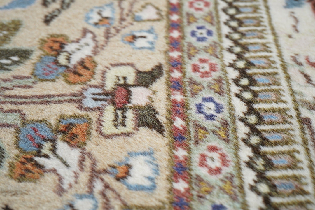 Vintage  Persian Tabriz Rug 6'7'' x 7'9''