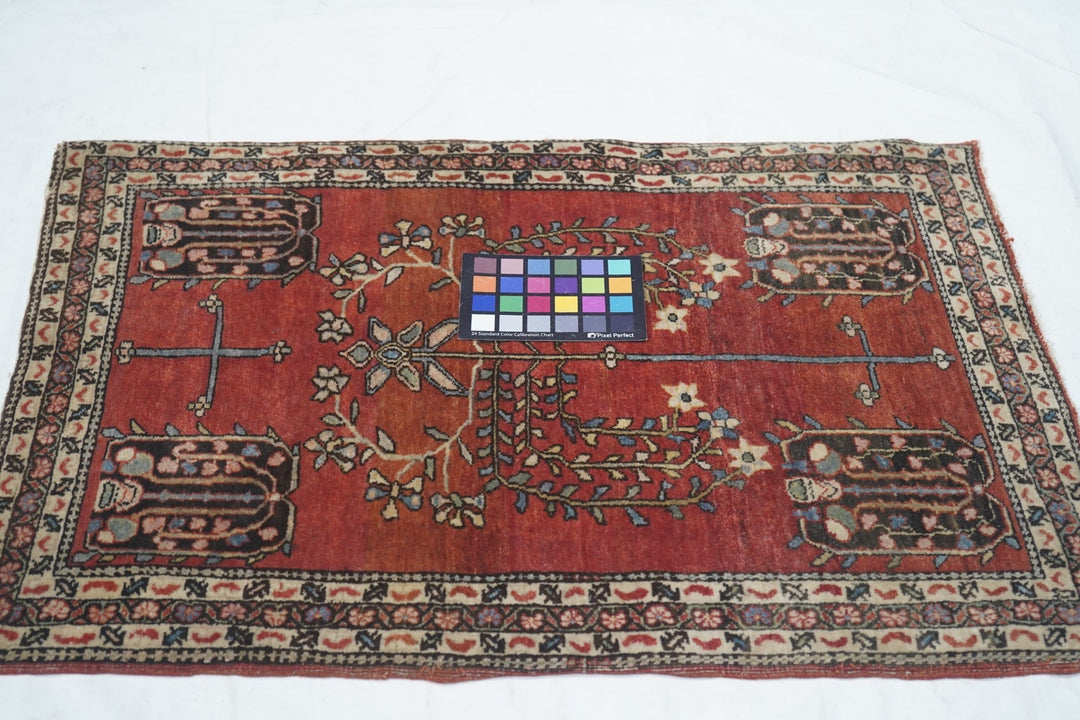 Antique Mohajeran Sarouk Rug 1'10'' x 2'9''