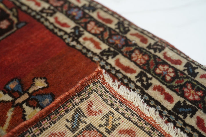 Antique Mohajeran Sarouk Rug 1'10'' x 2'9''