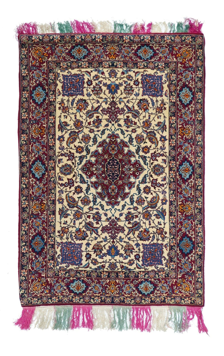 Vintage Isfahan Rug 3'4'' x 5'