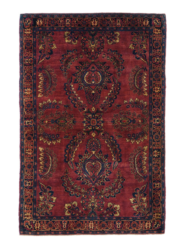 Antique Sarouk Rug 4'1'' x 6'5''