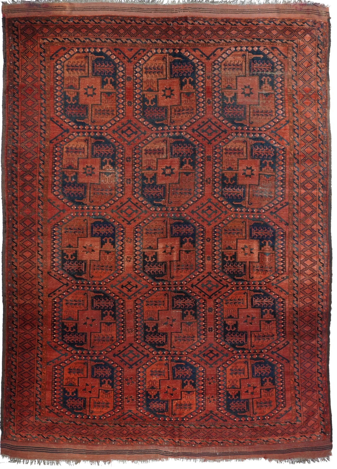 Vintage Bokhara Rug 7'8'' x 9'9''