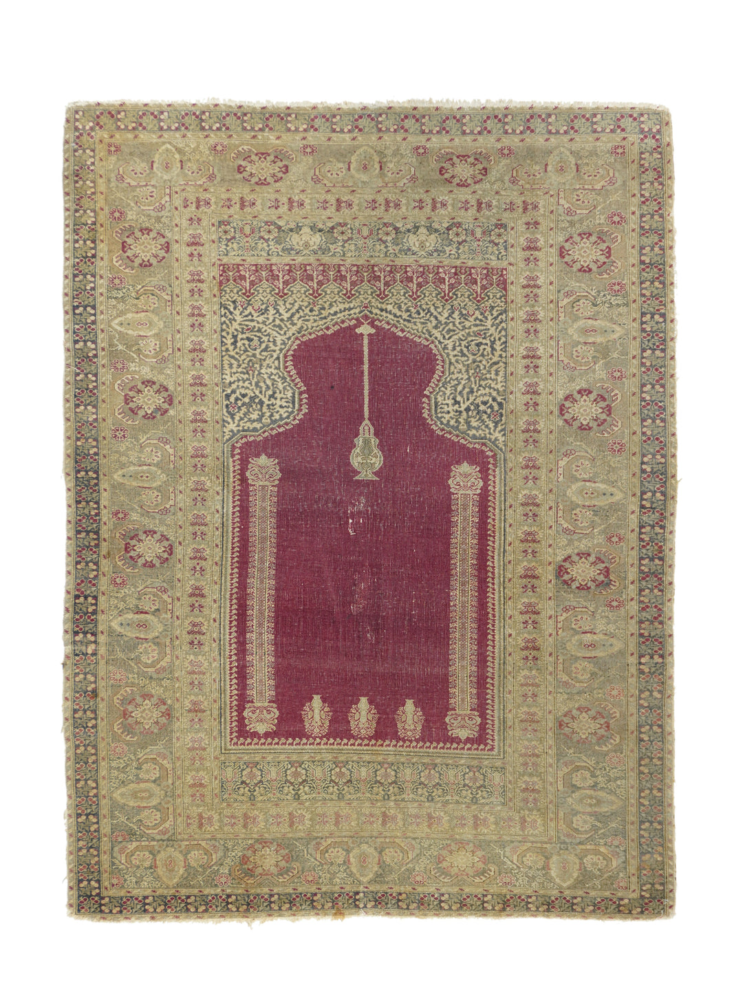 Antique Turkish Sivas Rug 4'3'' x 5'8''