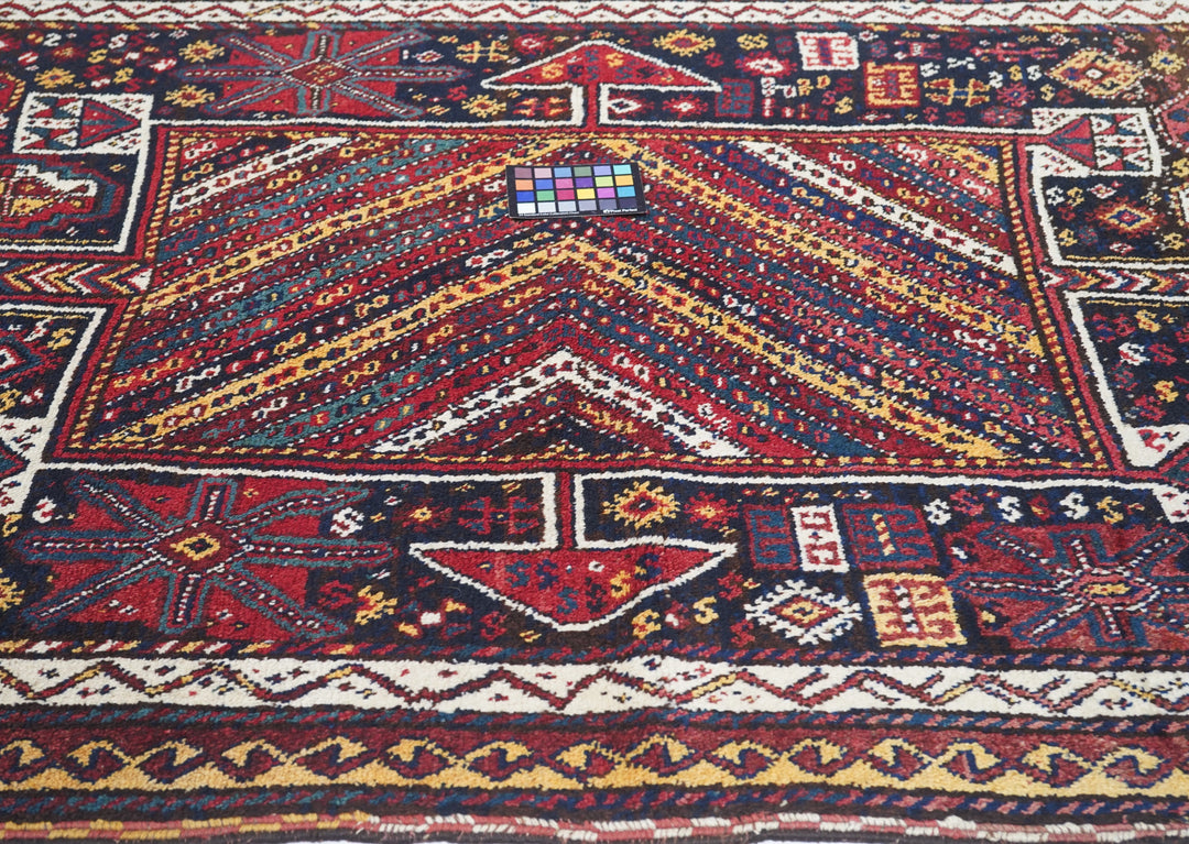 Antique Kashkai Shiraz Rug 4'8'' x 7'0"