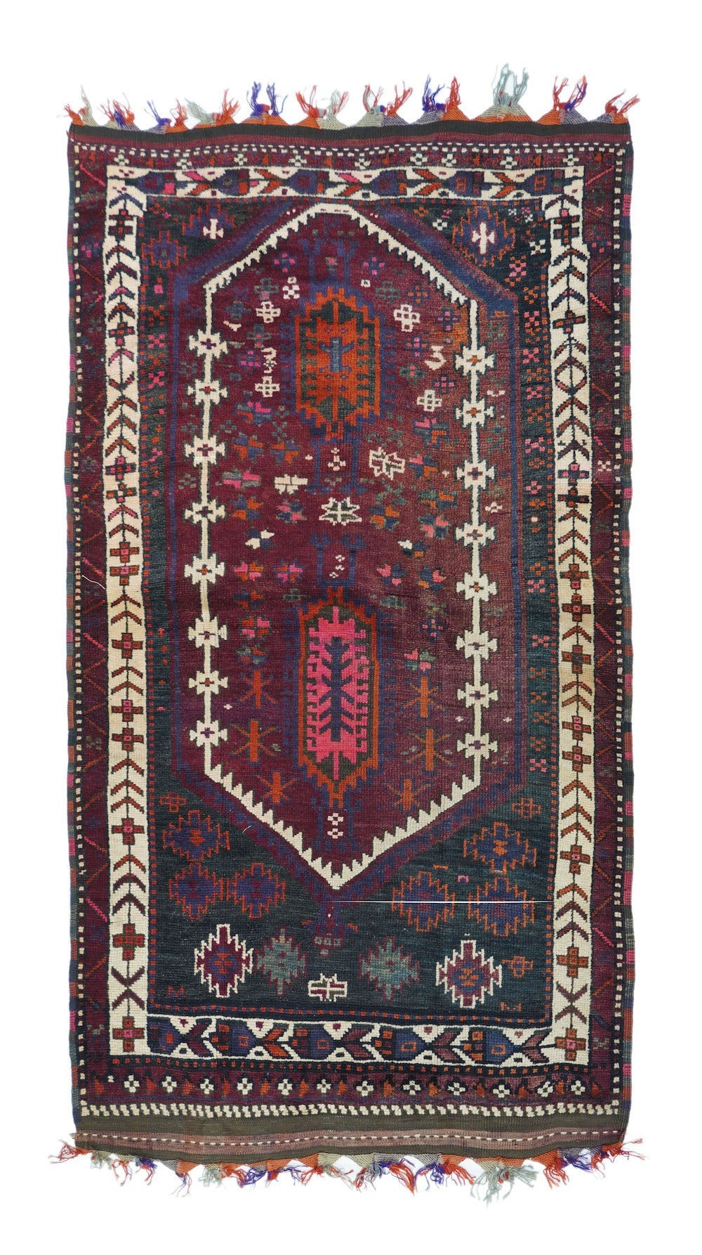 Vintage Balouch Rug 3'5'' x 6'2''