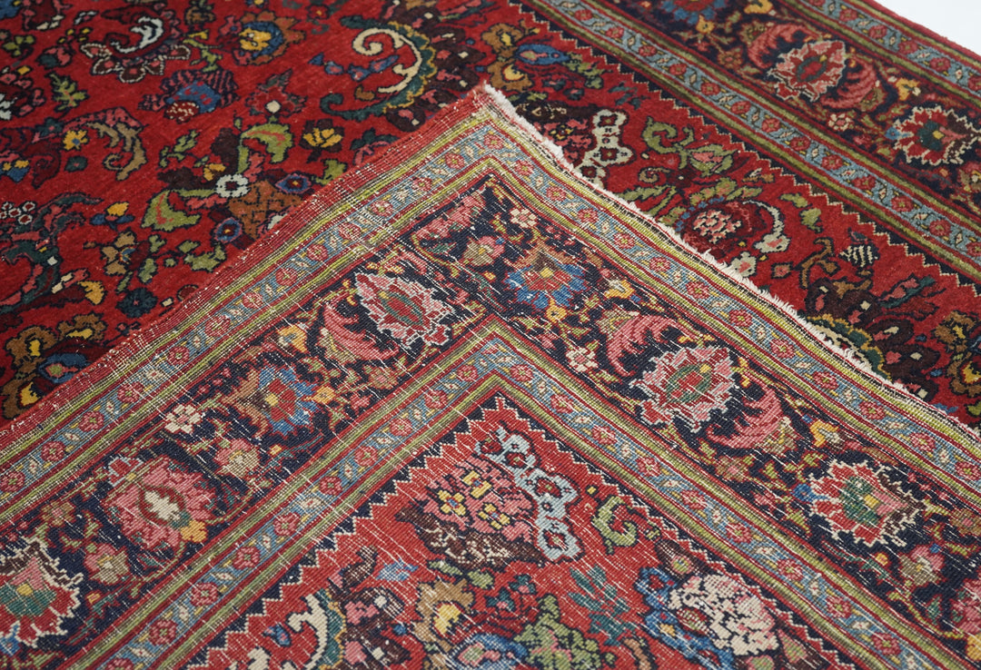 Antique Halvai Bijar Rug 4'7'' x 7'0''