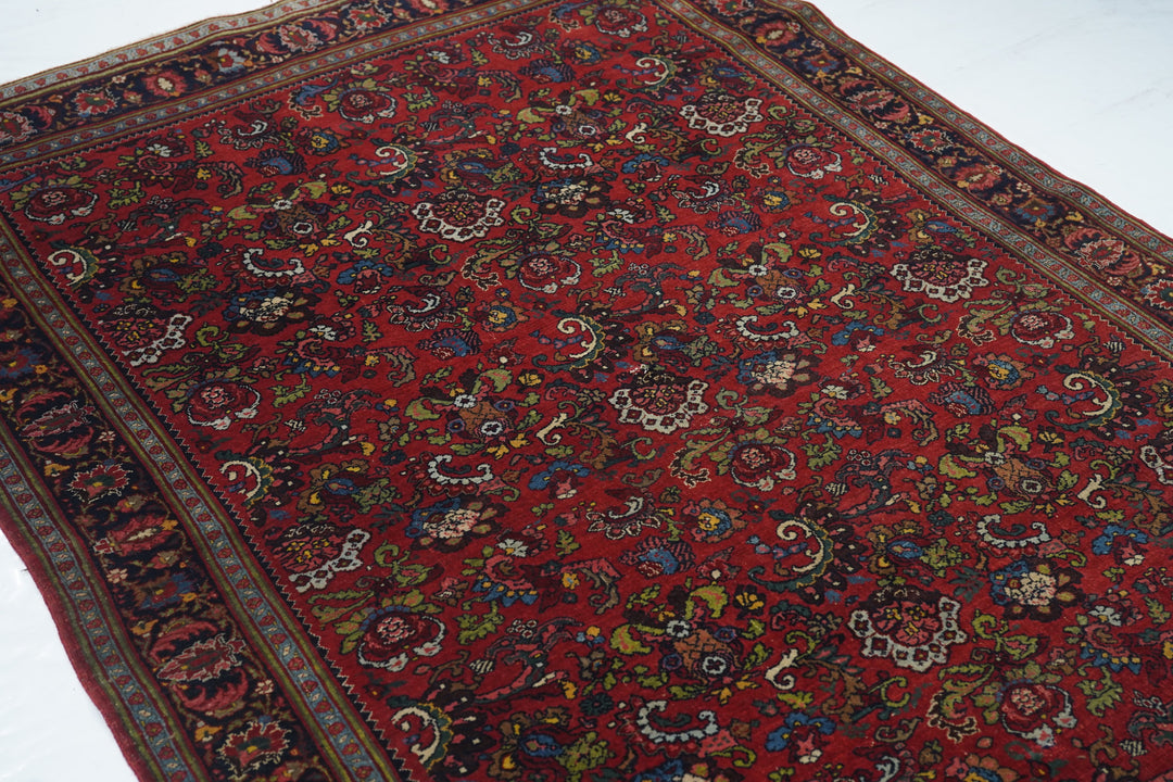 Antique Halvai Bijar Rug 4'7'' x 7'0''