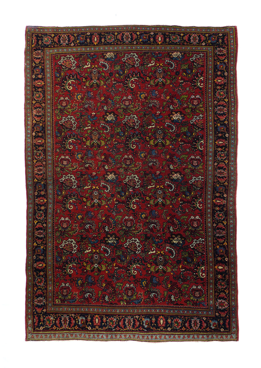 Antique Halvai Bijar Rug 4'7'' x 7'0''