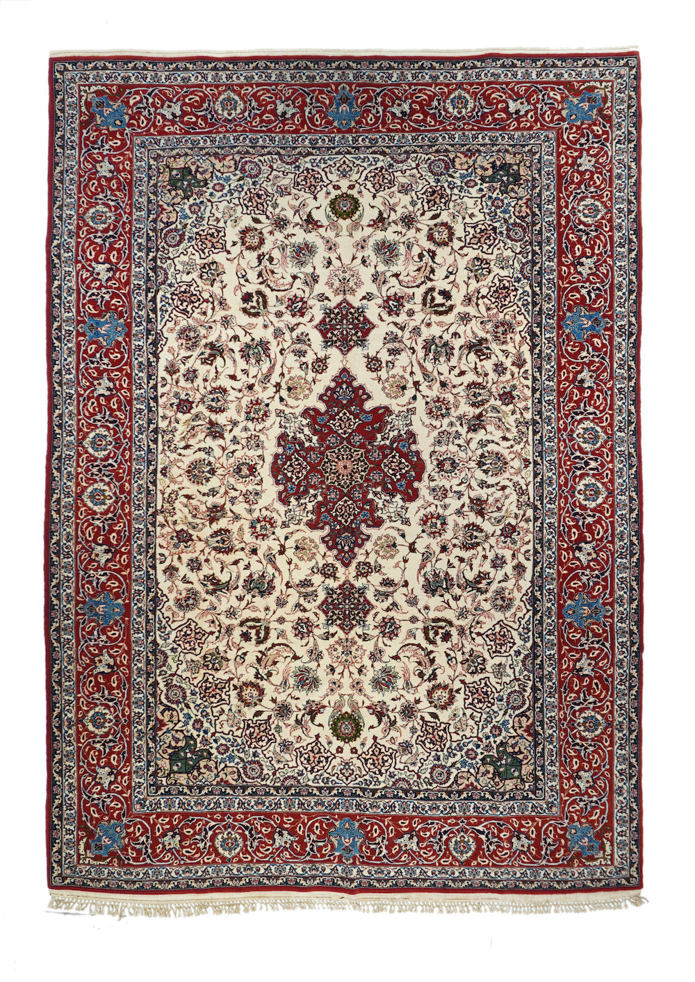 Antique Isfahan Rug 6'7'' x 9'8''