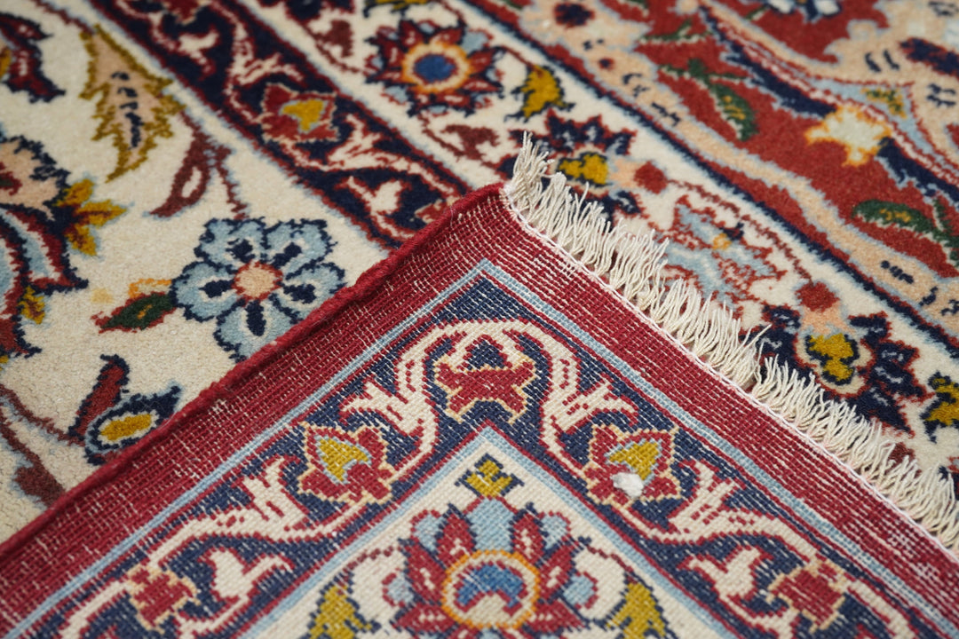 Antique Isfahan Rug 6'8'' x 10'9''