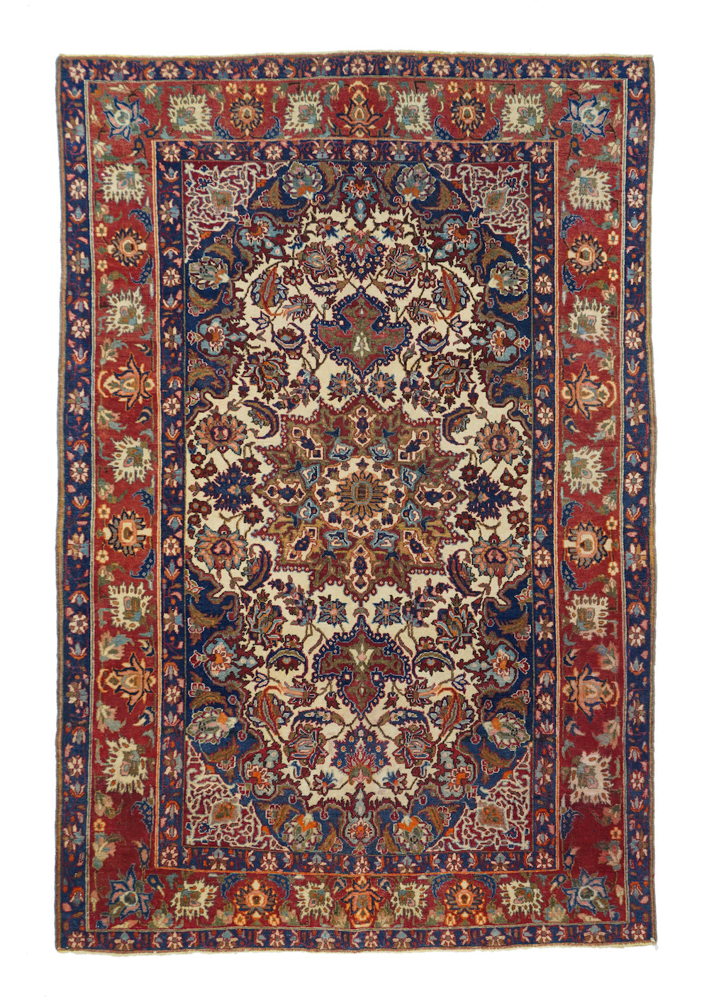 Antique Isfahan Rug 4'9'' x 7'5''