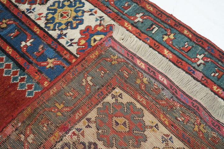 Antique Caucasian Talish Rug 3'7'' x 8'5''