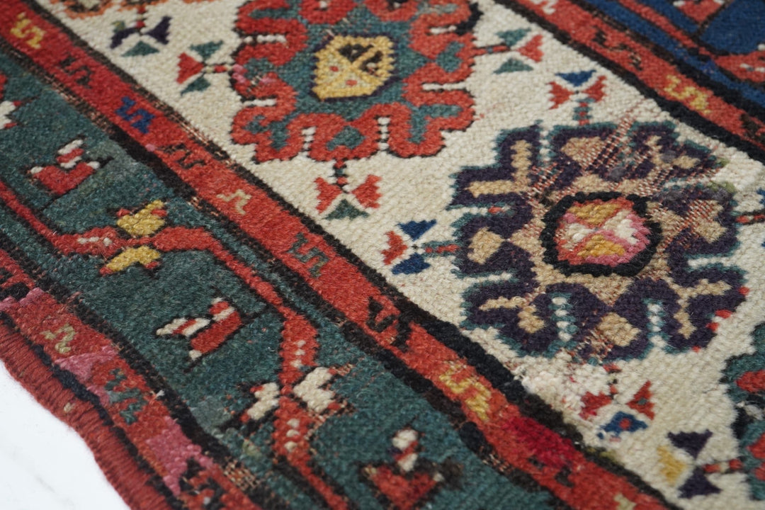 Antique Caucasian Talish Rug 3'7'' x 8'5''