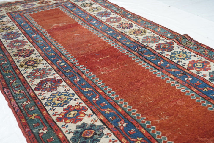 Antique Caucasian Talish Rug 3'7'' x 8'5''