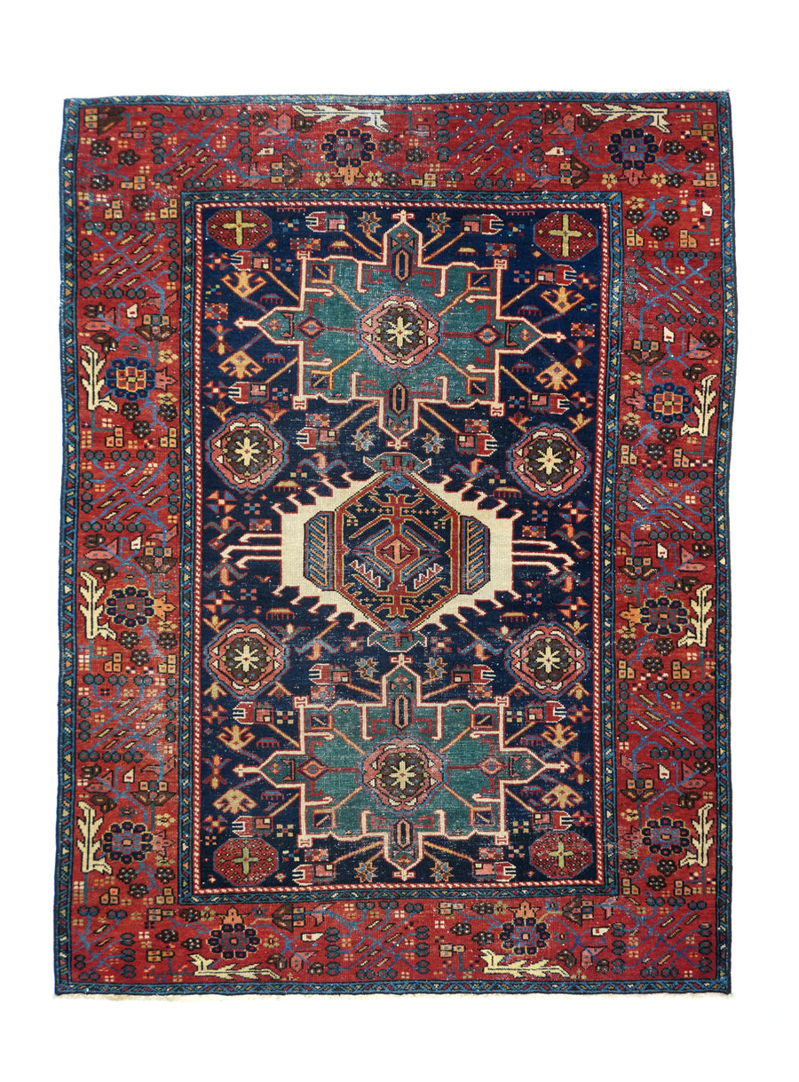 Antique Karajeh Rug 4'10'' x 6'3''