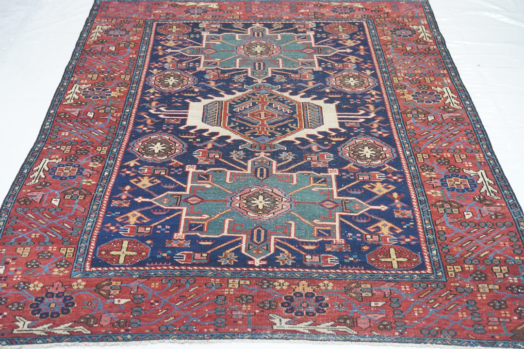 Antique Karajeh Rug 4'10'' x 6'3''