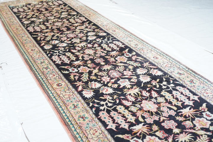 Fine Persian Silk Qum Runner 2'6'' x 10'2''