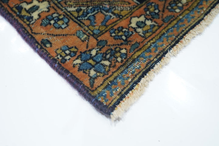 Antique Mohtasham Kashan Rug 4'5'' x 6'7''