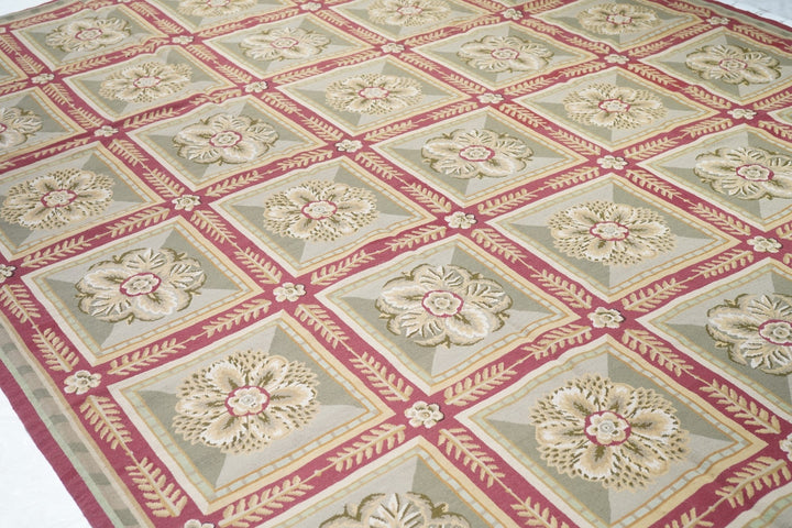 French Aubusson Design Rug 9' x 12'