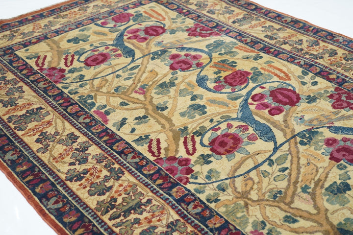 Antique Kerman Rug 4'0" x 5'9''