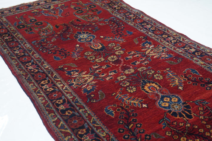 Antique Sarouk Rug 2'10'' x 6'4''