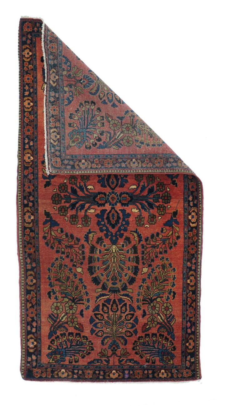 Antique Sarouk Rug 2'6'' x 5'0"