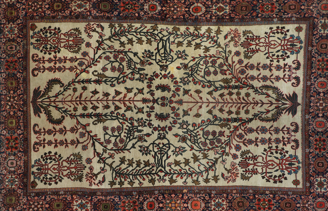 Antique Sarouk Rug 4'3'' x 6'5''