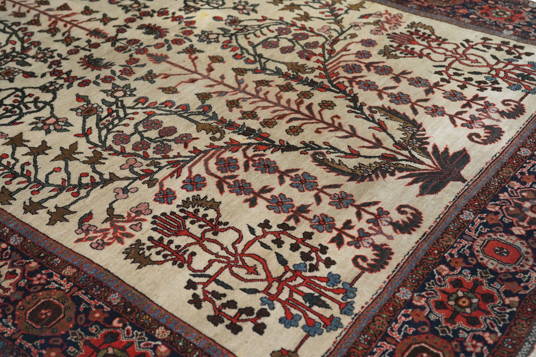 Antique Sarouk Rug 4'3'' x 6'5''