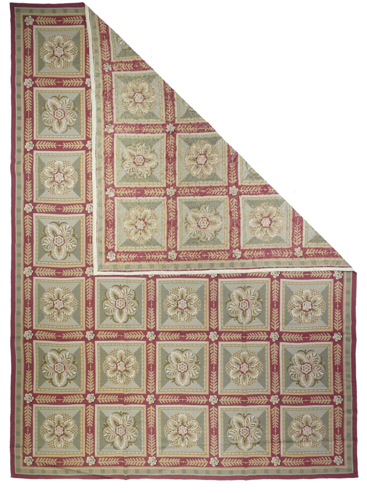 French Aubusson Design Rug 9' x 12'