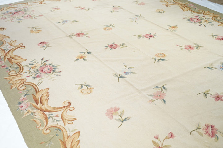 French Aubusson Design Rug 9'6'' x 13'8''