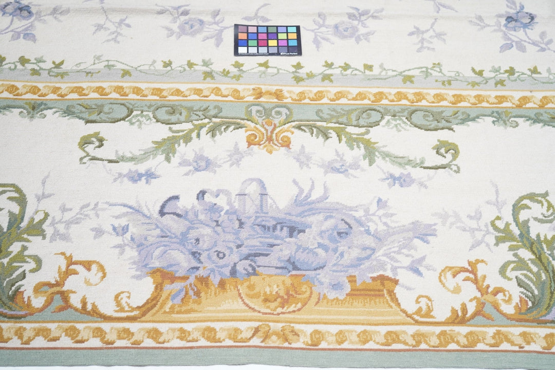 French Aubusson Design Rug 9' x 12'