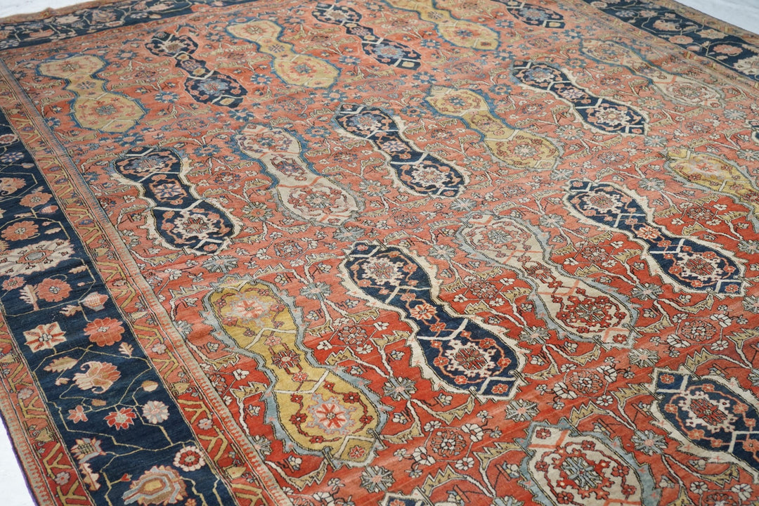 Antique Mohtasham Rug 9'3'' x 12'11''