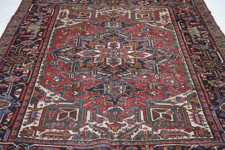 Vintage Heriz Rug 6'3'' x 7'7''