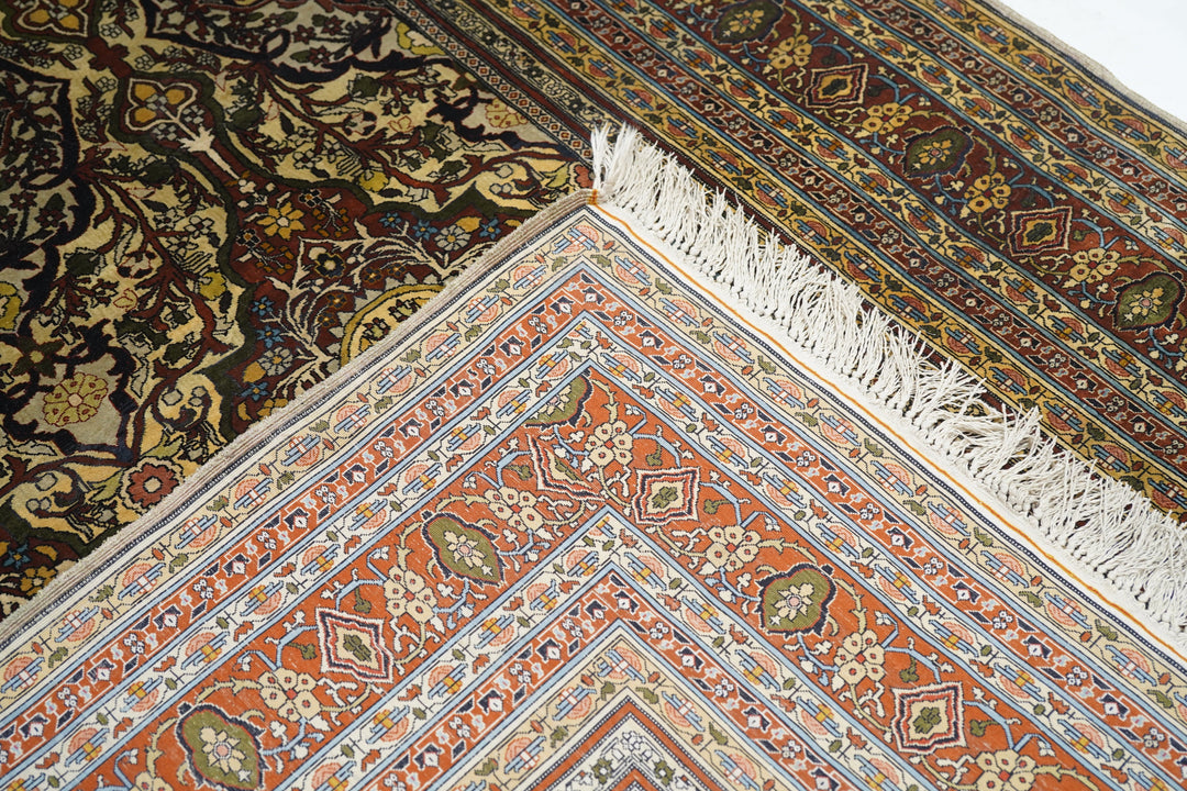 Silk Hereke Rug 4'5'' x 6'0"