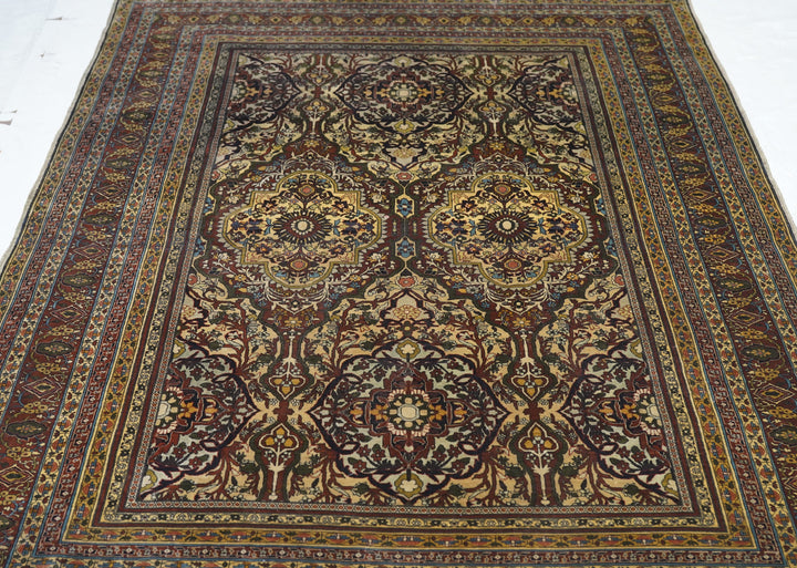 Silk Hereke Rug 4'5'' x 6'0"