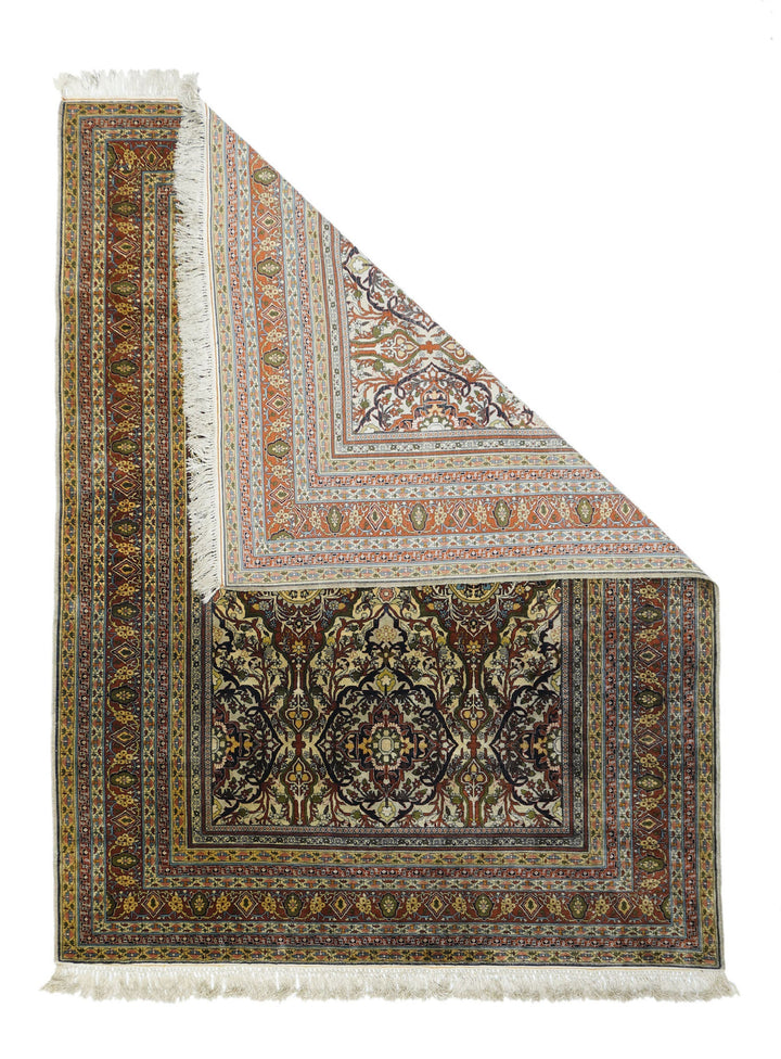 Silk Hereke Rug 4'5'' x 6'0"