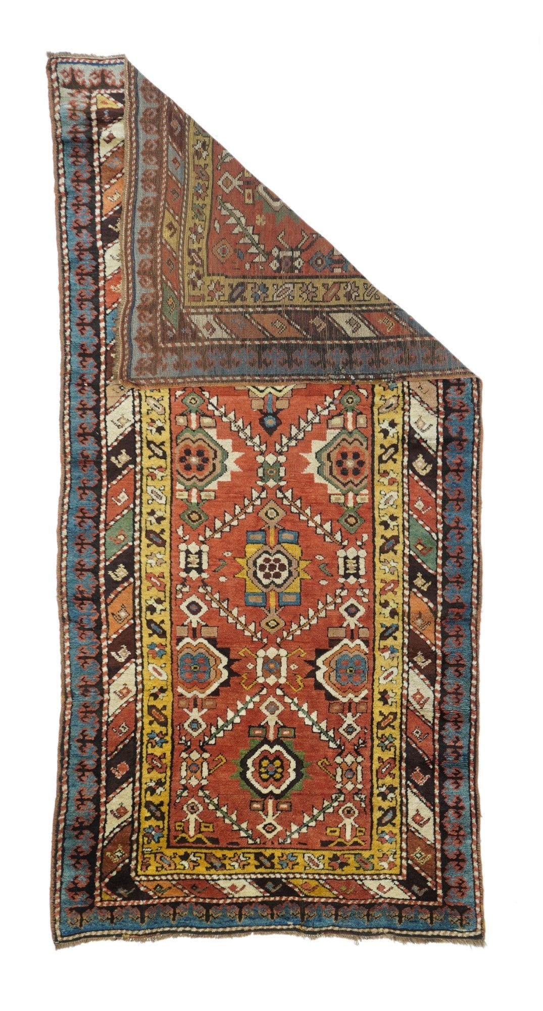 Antique Kazak Rug 3'8'' x 8'1''