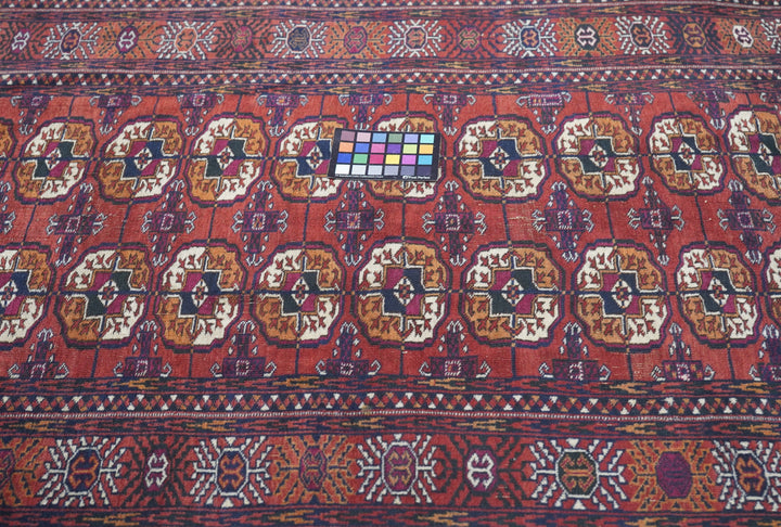 Vintage Turkmen Rug 3'8'' x 5'9''