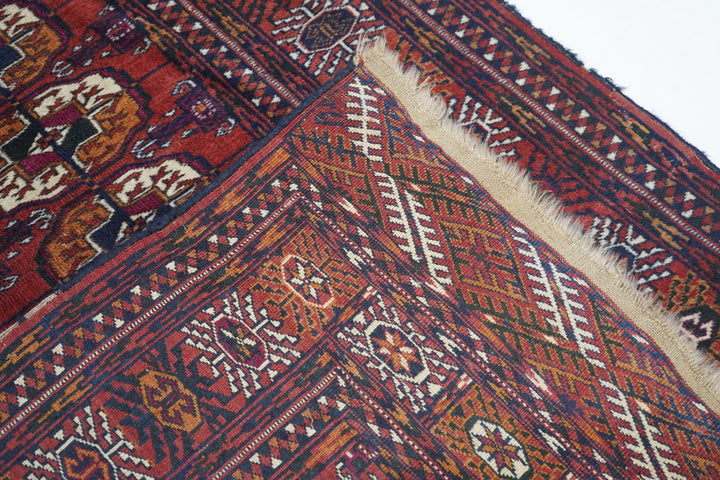 Vintage Turkmen Rug 3'8'' x 5'9''