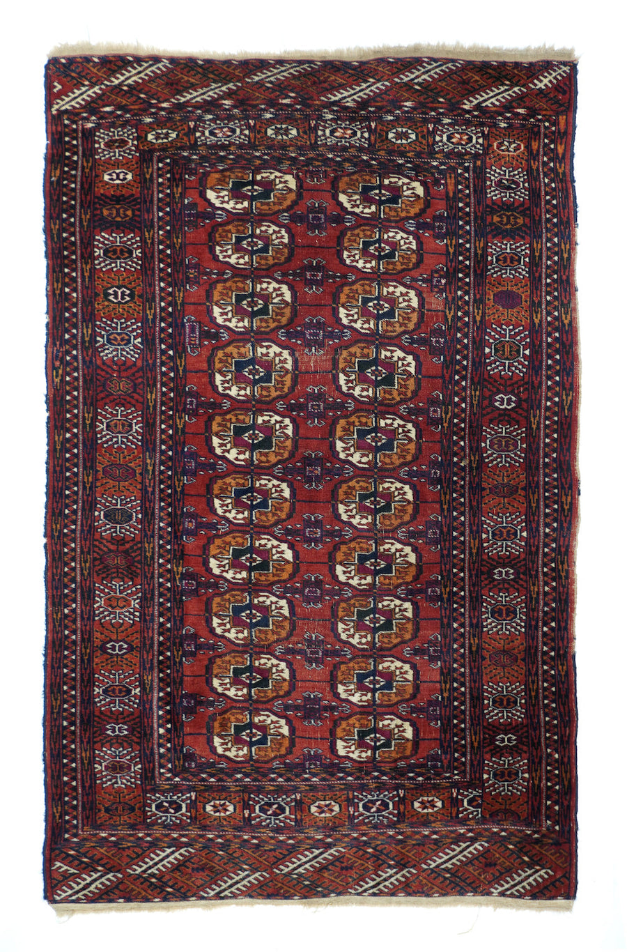 Vintage Turkmen Rug 3'8'' x 5'9''