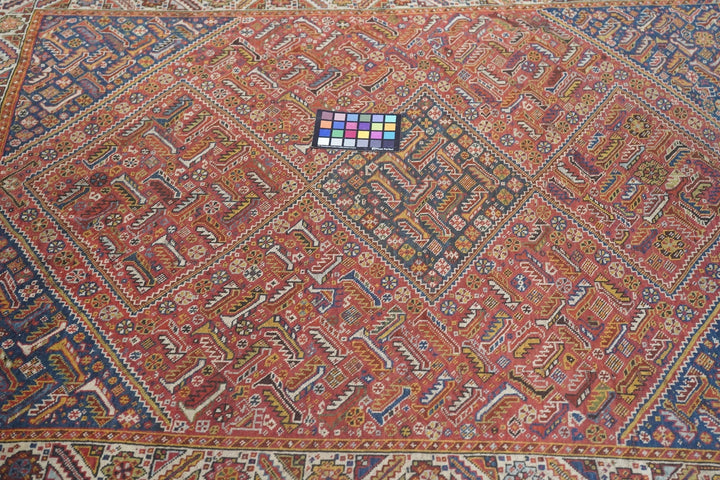 Antique Qashqai Rug 4'2'' x 5'2''