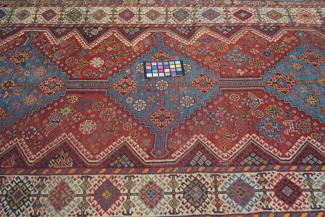 Antique Qashqai Rug 4'5'' x 7'7''