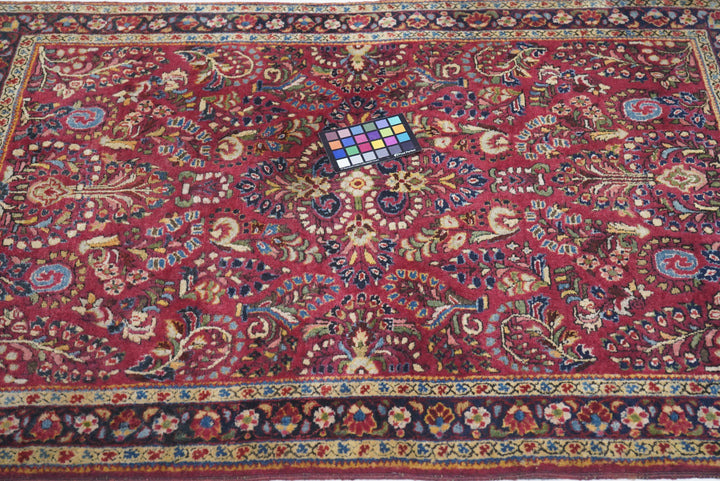 Antique Sarouk Rug 3'4'' x 5'0''