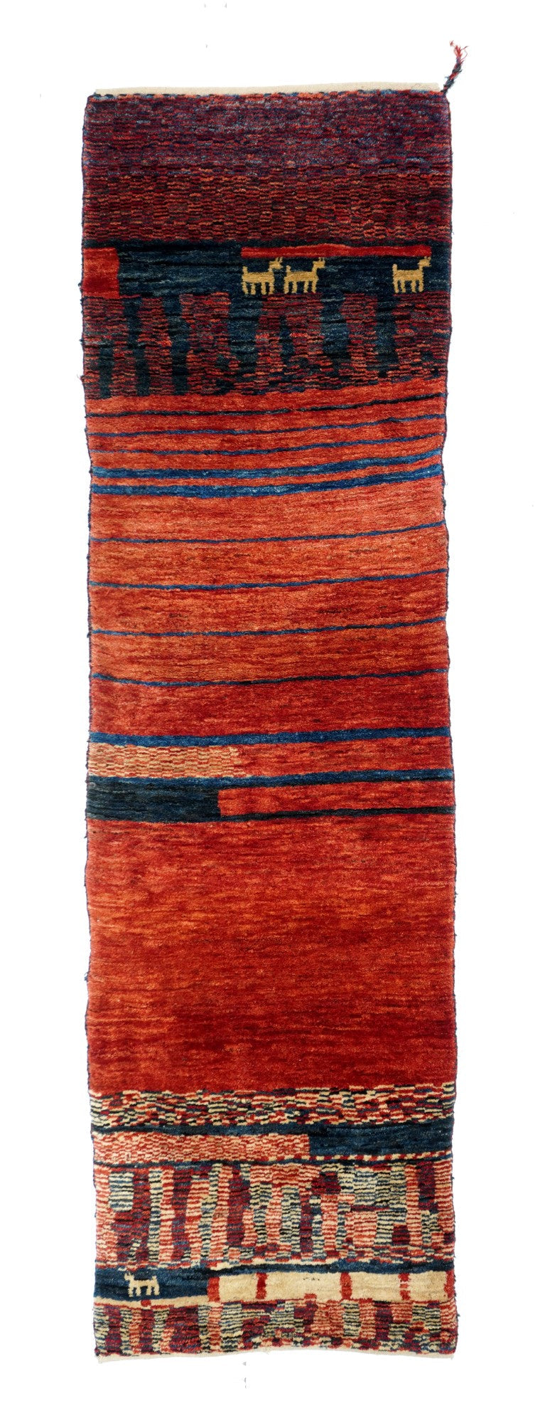 Vintage Gabbeh Rug 2'7'' x 9'9''