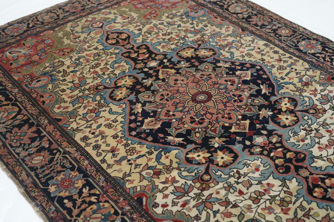 Antique Farahan Sarouk Rug 3'4'' x 4'10''