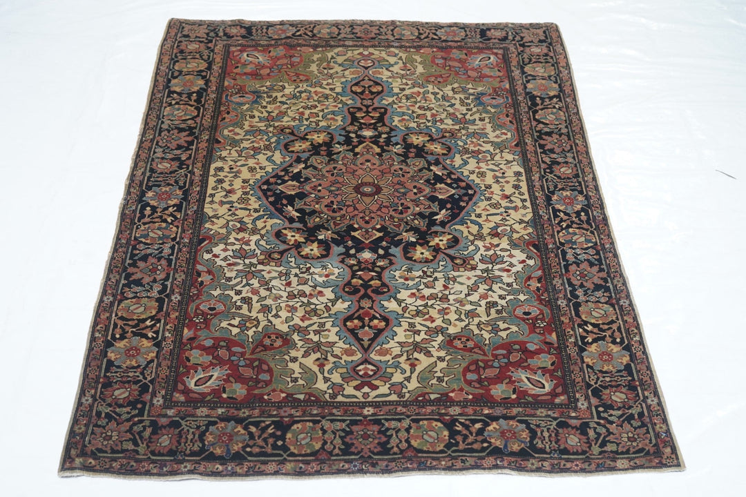 Antique Farahan Sarouk Rug 3'4'' x 4'10''